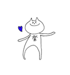 腹で語るねこ（個別スタンプ：8）