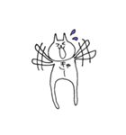 腹で語るねこ（個別スタンプ：9）