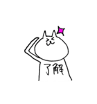 腹で語るねこ（個別スタンプ：28）