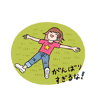 a bold adventure of a positive girl（個別スタンプ：7）