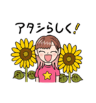a bold adventure of a positive girl（個別スタンプ：28）