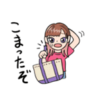 a bold adventure of a positive girl（個別スタンプ：31）