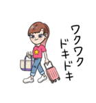 a bold adventure of a positive girl（個別スタンプ：32）