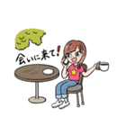 a bold adventure of a positive girl（個別スタンプ：36）