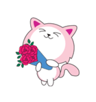 Sweet Pink Cat Daily（個別スタンプ：12）