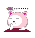 Sweet Pink Cat Daily（個別スタンプ：21）