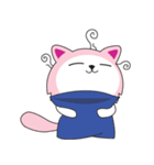 Sweet Pink Cat Daily（個別スタンプ：26）