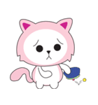 Sweet Pink Cat Daily（個別スタンプ：28）