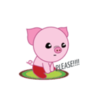 Pink Pig Wearing a Red Pants animate（個別スタンプ：1）