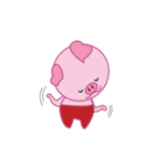 Pink Pig Wearing a Red Pants animate（個別スタンプ：2）