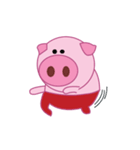 Pink Pig Wearing a Red Pants animate（個別スタンプ：5）