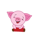 Pink Pig Wearing a Red Pants animate（個別スタンプ：6）