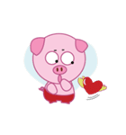 Pink Pig Wearing a Red Pants animate（個別スタンプ：13）