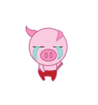 Pink Pig Wearing a Red Pants animate（個別スタンプ：15）