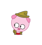 Pink Pig Wearing a Red Pants animate（個別スタンプ：18）