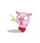 Pink Pig Wearing a Red Pants animate（個別スタンプ：21）