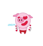 Pink Pig Wearing a Red Pants animate（個別スタンプ：22）