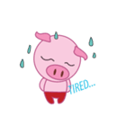 Pink Pig Wearing a Red Pants animate（個別スタンプ：24）