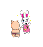 Piggy ＆ Angie,,Let's have FUN！！！（個別スタンプ：5）