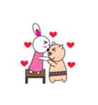 Piggy ＆ Angie,,Let's have FUN！！！（個別スタンプ：7）