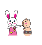 Piggy ＆ Angie,,Let's have FUN！！！（個別スタンプ：16）