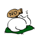 おもちみたいな白猫と仲間達（個別スタンプ：7）