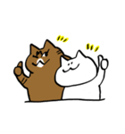 おもちみたいな白猫と仲間達（個別スタンプ：33）