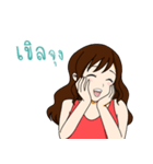 Lily funny girl (THAI)（個別スタンプ：9）
