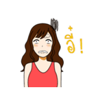 Lily funny girl (THAI)（個別スタンプ：12）