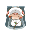 whisper pig buns（個別スタンプ：40）