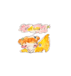 お着物のようせいたち（個別スタンプ：4）