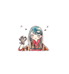 お着物のようせいたち（個別スタンプ：6）