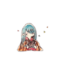 お着物のようせいたち（個別スタンプ：7）