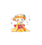 お着物のようせいたち（個別スタンプ：25）
