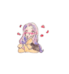 お着物のようせいたち（個別スタンプ：34）