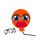 B.B Orange balloon.（個別スタンプ：4）