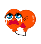B.B Orange balloon.（個別スタンプ：14）