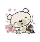 Q flower bear（個別スタンプ：3）