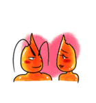 shrimp happy（個別スタンプ：34）