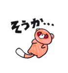 ピンクたぬきゴンザ（個別スタンプ：9）