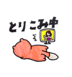 ピンクたぬきゴンザ（個別スタンプ：22）