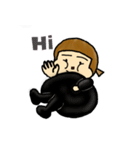 Black was thin（個別スタンプ：3）
