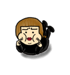 Black was thin（個別スタンプ：16）