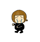 Black was thin（個別スタンプ：25）