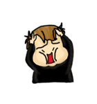 Black was thin（個別スタンプ：40）