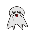 黒と白のフロート（個別スタンプ：1）