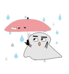 黒と白のフロート（個別スタンプ：7）
