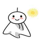 黒と白のフロート（個別スタンプ：14）