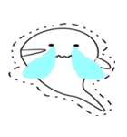黒と白のフロート（個別スタンプ：33）