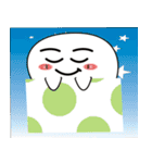黒と白のフロート（個別スタンプ：35）
